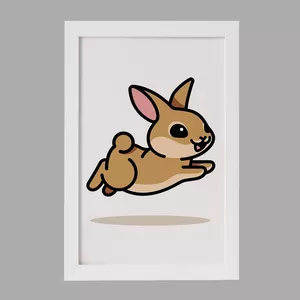 تابلو خندالو مدل حیوانات بامزه خرگوش کد 28184