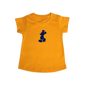 تی شرت آستین کوتاه دخترانه مدل میکی موس Wht