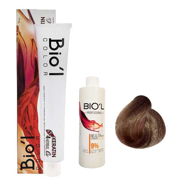 	 کیت رنگ مو بیول سری NATURAL  شماره 7.0 حجم 100 میلی لیتر رنگ بلوند متوسط طبیعی