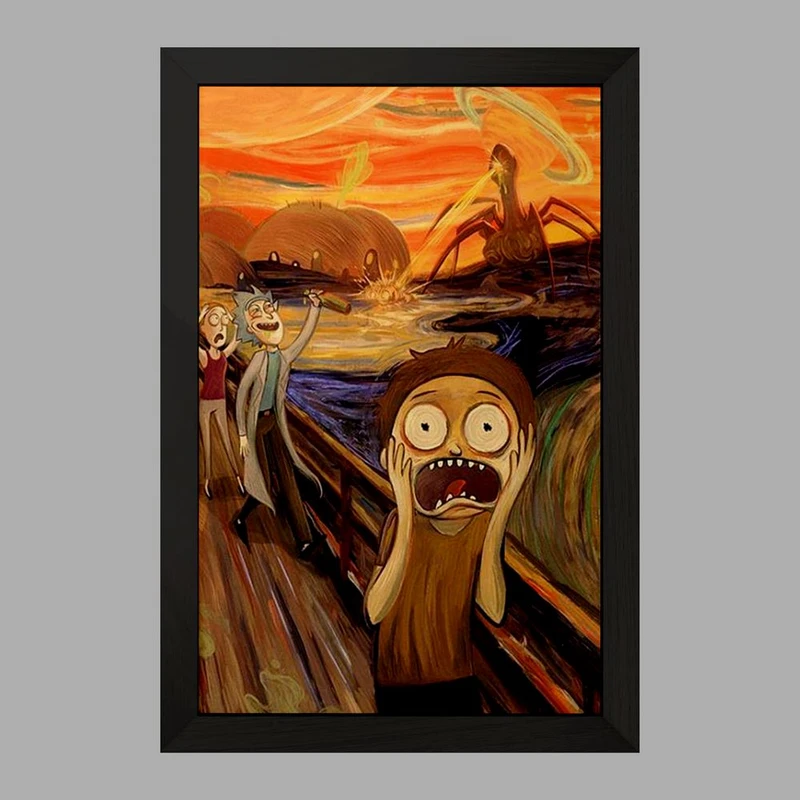 تابلو خندالو مدل ریک و مورتی Rick and Morty  کد 3214