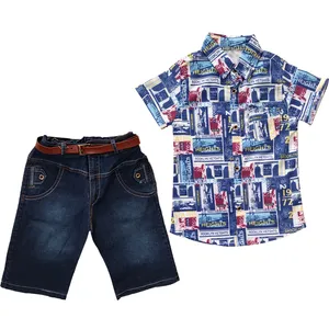 ست پیراهن و شلوارک پسرانه کد A-181