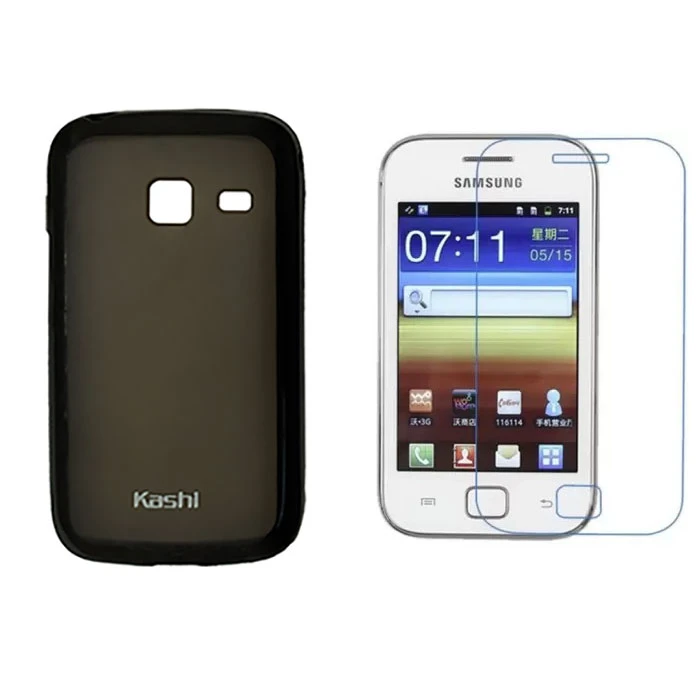 کاور کاشی کد 01 مناسب برای گوشی موبایل سامسونگ Galaxy Ace Dous S6352/s6358/s6802 به همراه محافظ صفحه نمایش