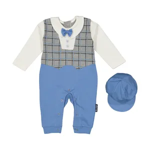 ست سرهمی و کلاه نوزادی آدمک مدل 2171125-50