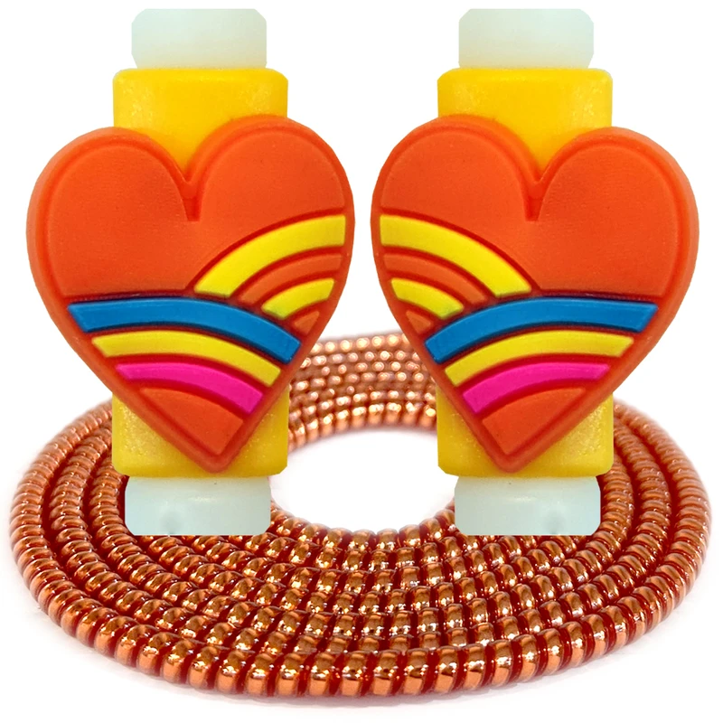 محافظ کابل رینیکا مدل Rainbow Heart 03 مجموعه 3 عددی