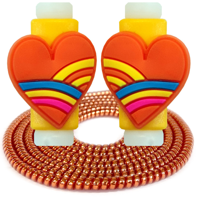 محافظ کابل رینیکا مدل Rainbow Heart 03 مجموعه 3 عددی