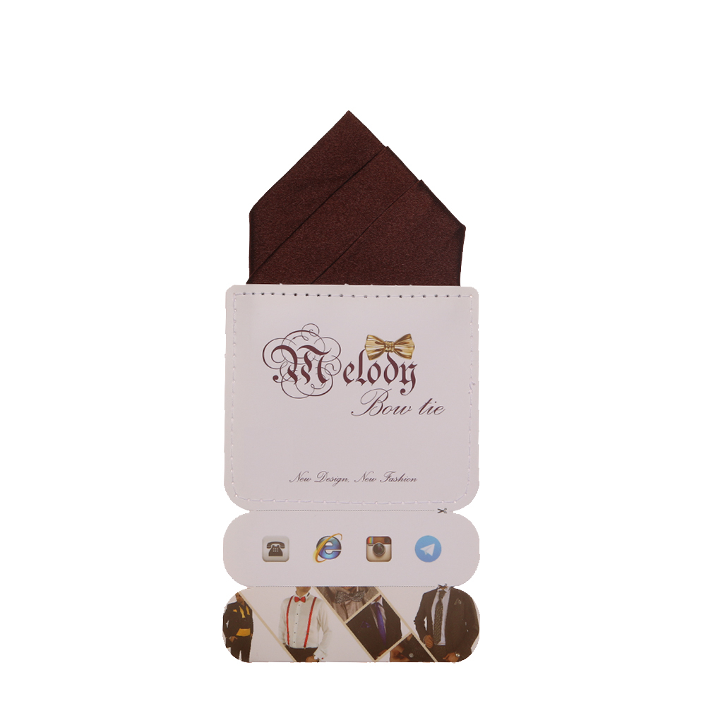 دستمال جیب مردانه ملودی مدل PS5106MSSbrwn