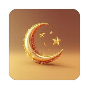 زیر لیوانی کاکتی طرح ماه و ستاره مدل mp53028