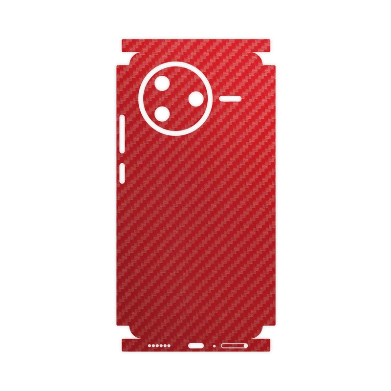 برچسب پوششی ماهوت مدل Red-Fiber-FullSkin مناسب برای گوشی موبایل شیائومی Poco F7 Pro