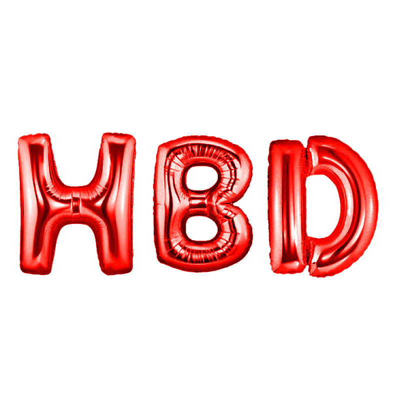 بادکنک فویلی سورتک مدل HBD مجموعه 3 عددی
