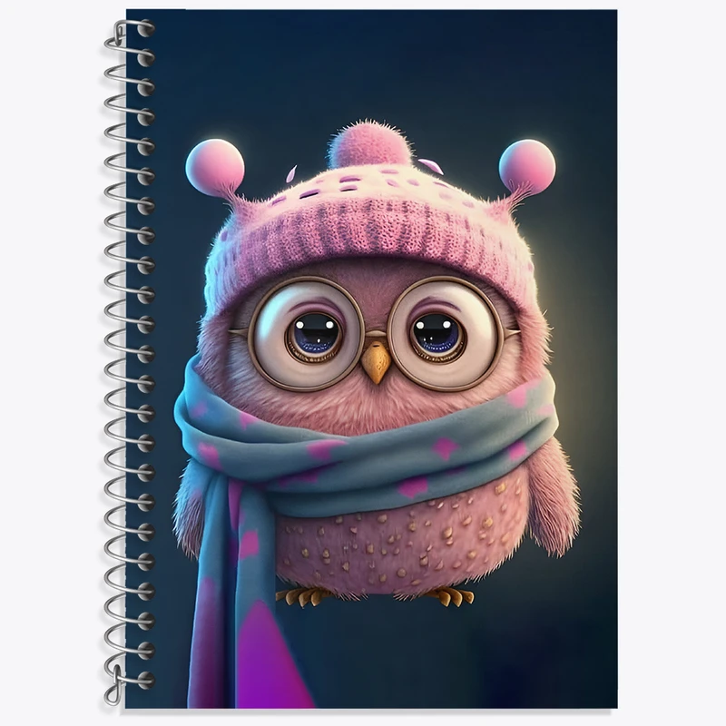 دفتر لغت 50 برگ خندالو طرح جغد بامزه کد N2513