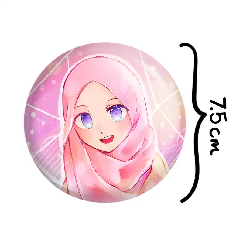 آینه جیبی خندالو مدل دخترانه باحجاب کد 26003