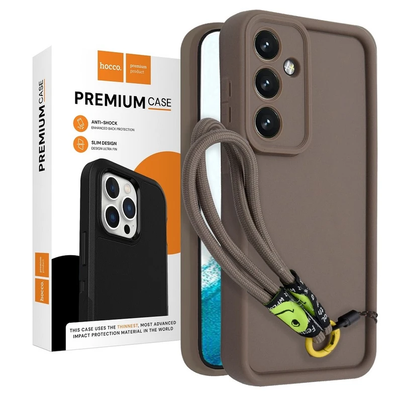 کاور هوکو مدل PufferSilicon مناسب برای گوشی موبایل سامسونگ Galaxy S24 FE به همراه بند آویز 