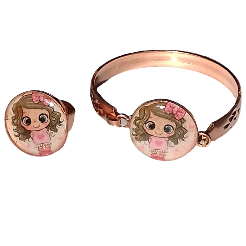 نیم ست دخترانه طرح دختر کد 20110