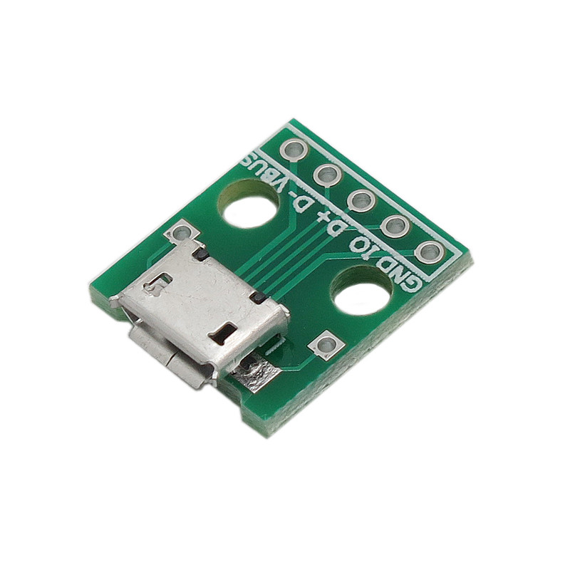 سوکت مادگی میکرو یو اس بی مدل Breakout board بسته 6 عددی