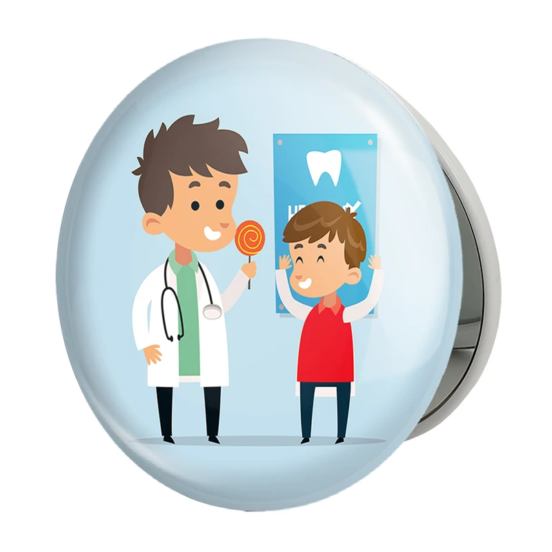 آینه جیبی خندالو طرح پزشک و پرستار کودکانه مدل تاشو کد 36508