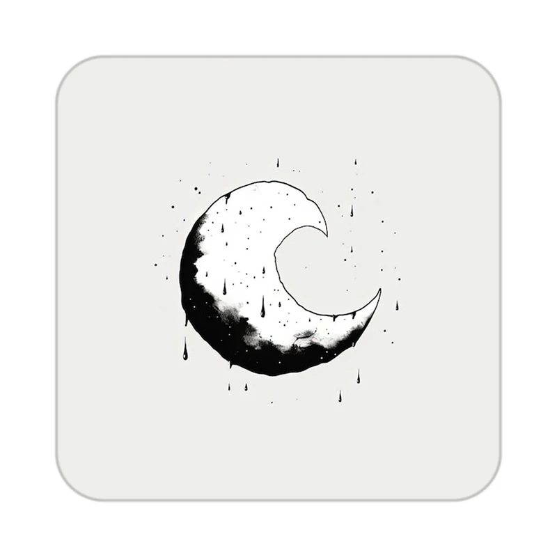 زیر لیوانی کاکتی طرح ماه و ستاره مدل mp52637