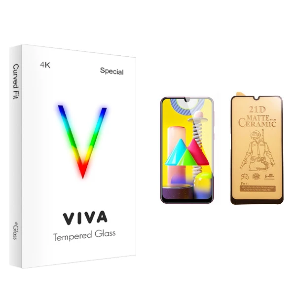 محافظ صفحه نمایش سرامیکی ویوا مدل 4K مناسب برای گوشی موبایل سامسونگ Galaxy M31