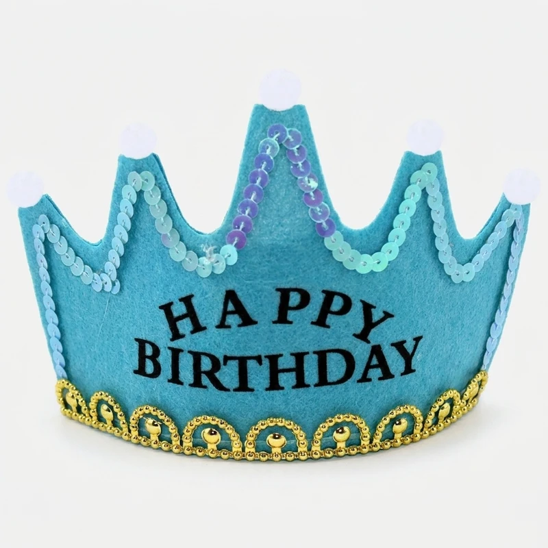 تاج تولد مدل HBD چراغدار