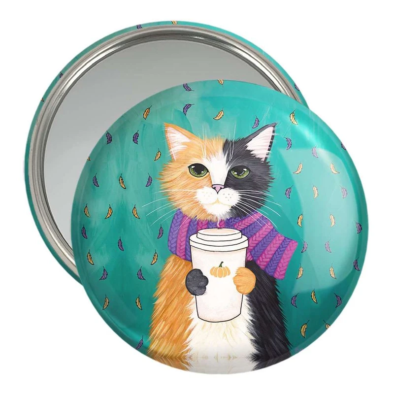 آینه جیبی خندالو طرح گربه  کد 5193