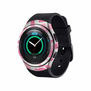 برچسب ماهوت طرح Army_Pink_Pixel مناسب برای ساعت هوشمند سامسونگ Galaxy Gear S2