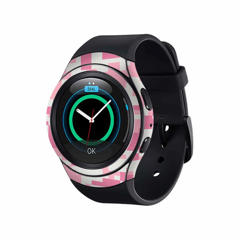 برچسب ماهوت طرح Army_Pink_Pixel مناسب برای ساعت هوشمند سامسونگ Galaxy Gear S2