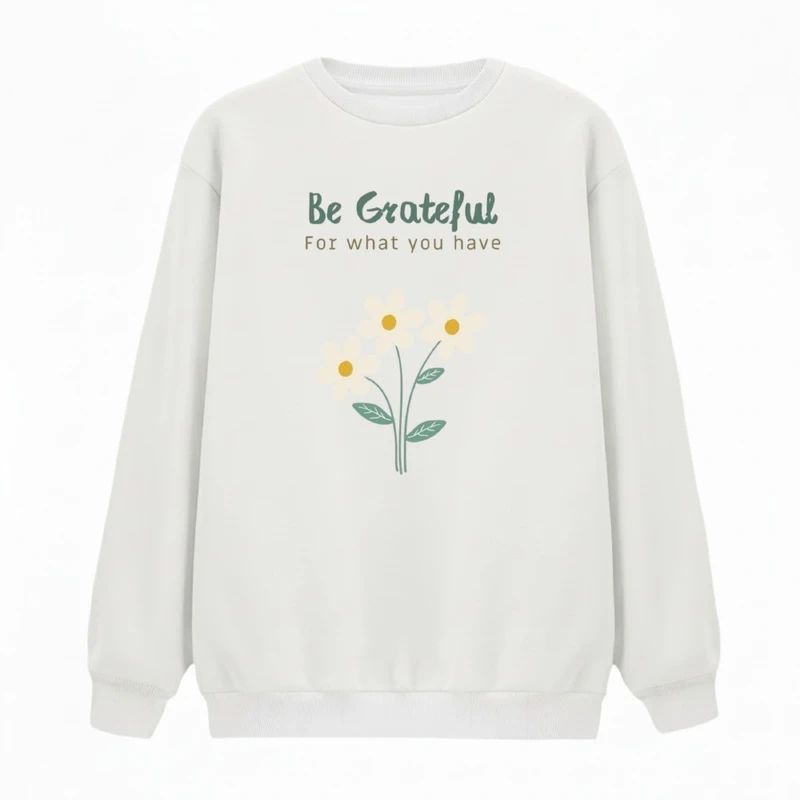 سویشرت زنانه مدل شکرگزار 