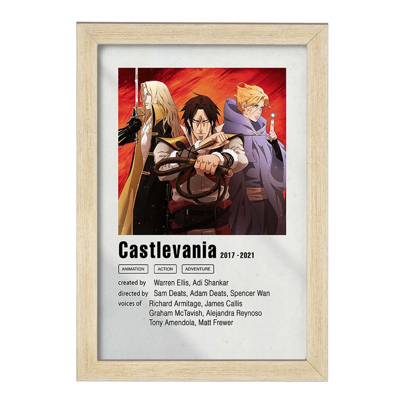تابلو خندالو مدل انیمه کسلوانیا (Castlevania) کد F11262