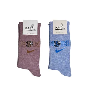 جوراب ورزشی انعطاف پذیر ساق بلند زنانه مدل کشی کد 45 بسته 2 عددی