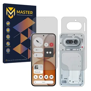 Master Hydrogel model Matte Screen Protector for Nothing Phone 4a mobile phone along with the back protector