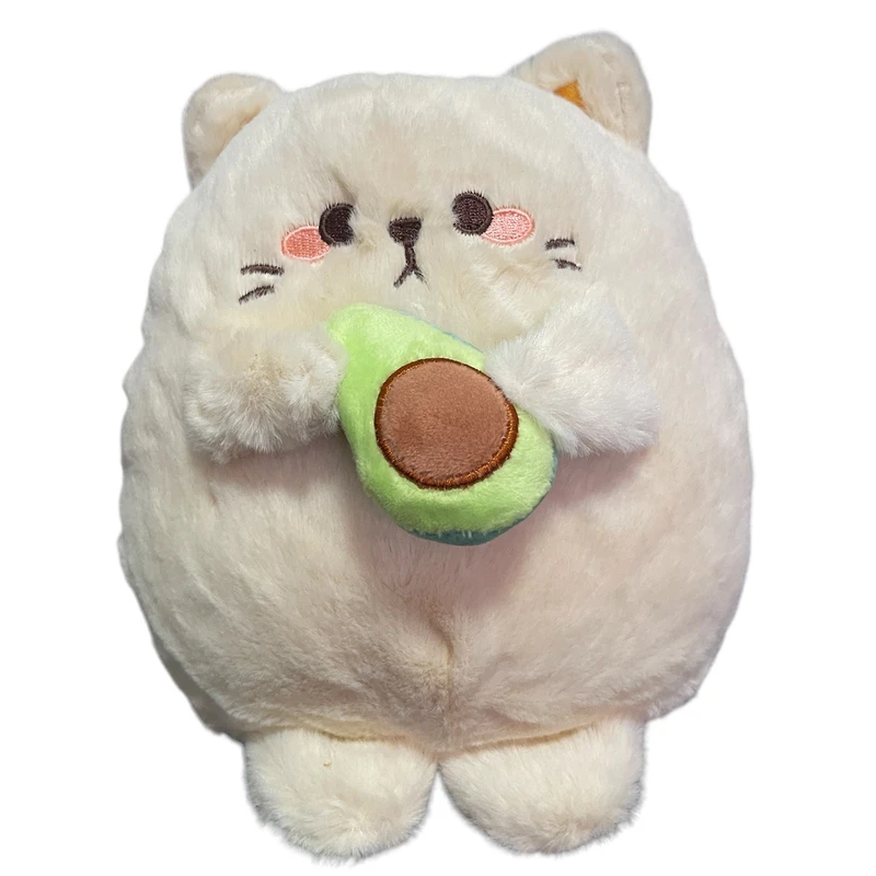 عروسک مدل گربه طرح اواکادو کد 433 ارتفاع 23 سانتی متر