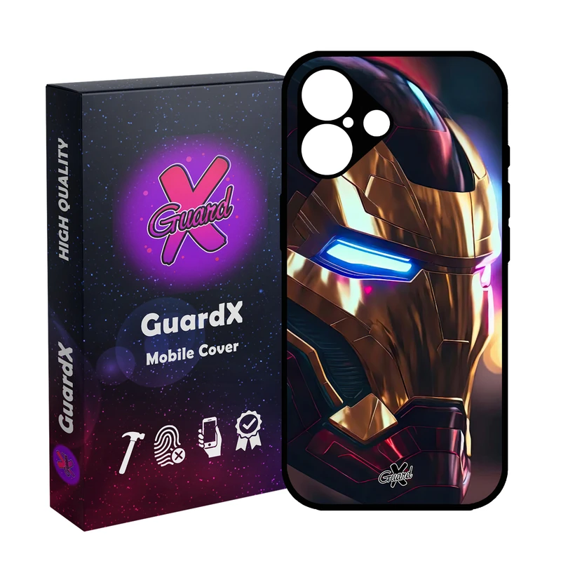 کاور گارد ایکس طرح Iron Man مدل 10604 مناسب برای گوشی موبایل اپل iPhone 16