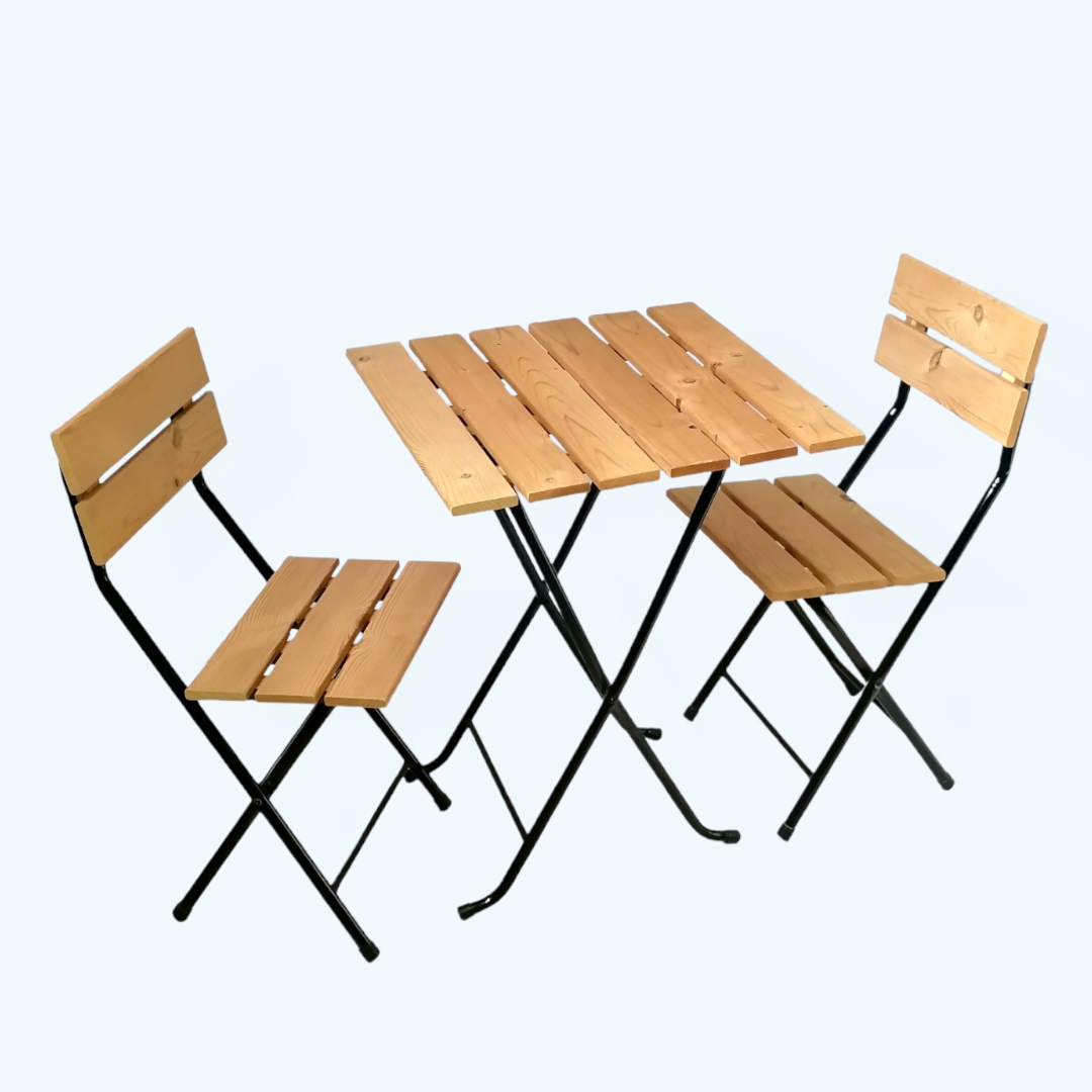 نکته خرید - قیمت روز میز و صندلی سفری مدل تاشو چوبی کد 6060 خرید