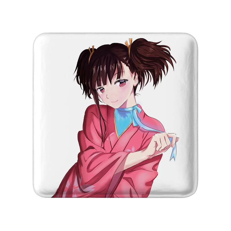 مگنت خندالو طرح مومی انیمه کابانری (Kabaneri) مدل مربعی کد 35985