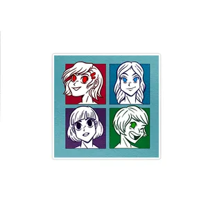 استیکر تزئینی موبایل و تبلت ماسا دیزاین مدل stkv0363 طرح ANIME 