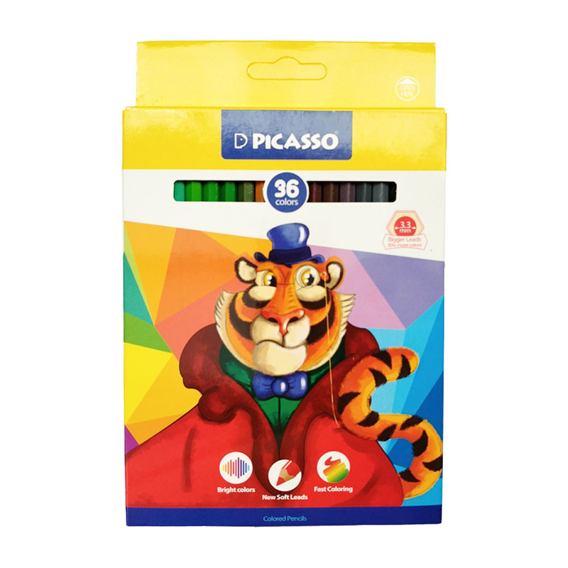 مداد رنگی 36 رنگ پیکاسو مدل Tiger کد 18J2719