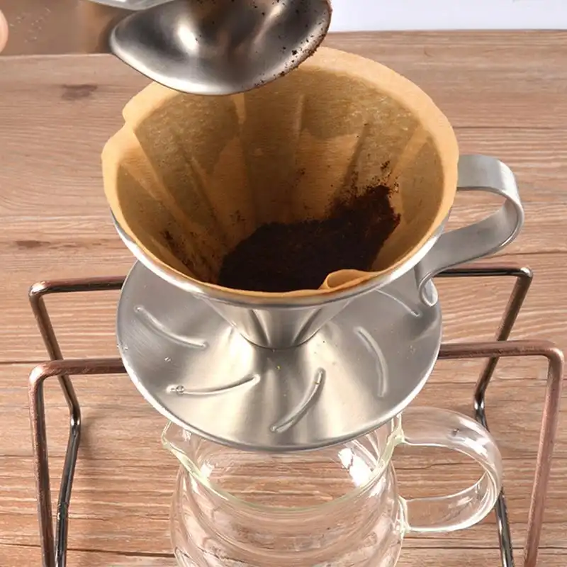 دریپر قهوه مدل V60 steel کد portable