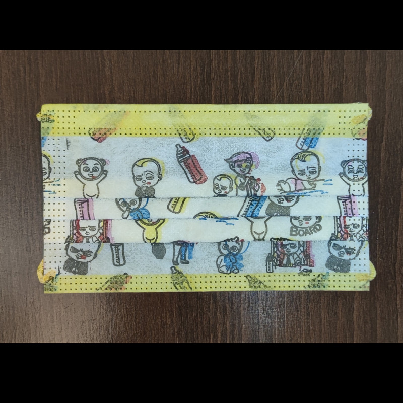 ماسک تنفسی کودک وحدت طرح بچه رئیس بسته 30 عددی ماسک تنفسی کودک وحدت طرح بچه رئیس بسته 30 عددی