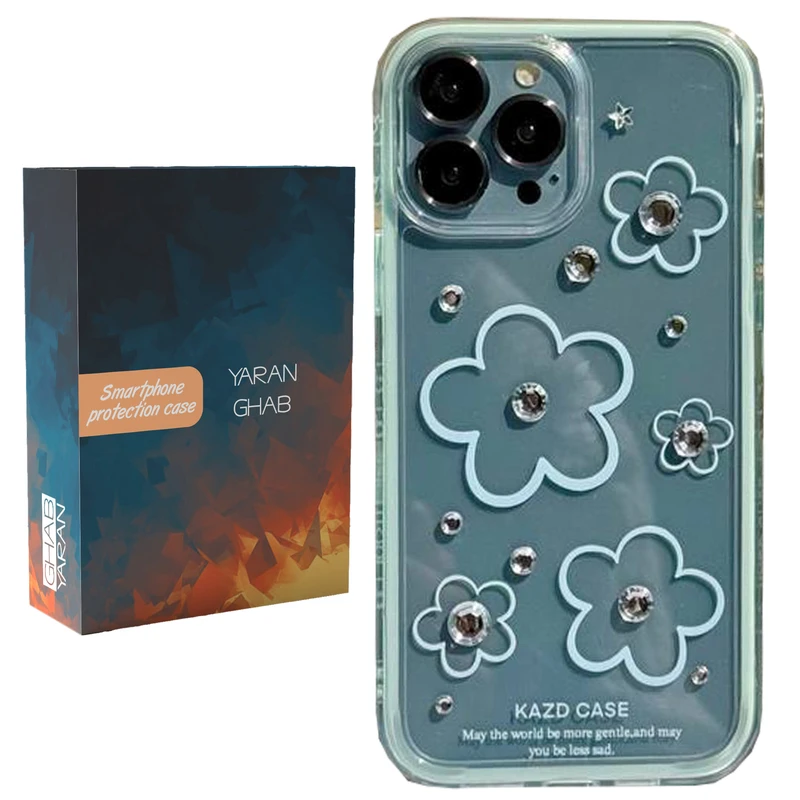 کاور قاب یاران مدل گل نگین مناسب برای گوشی موبایل اپل iPhone 14 Pro Max
