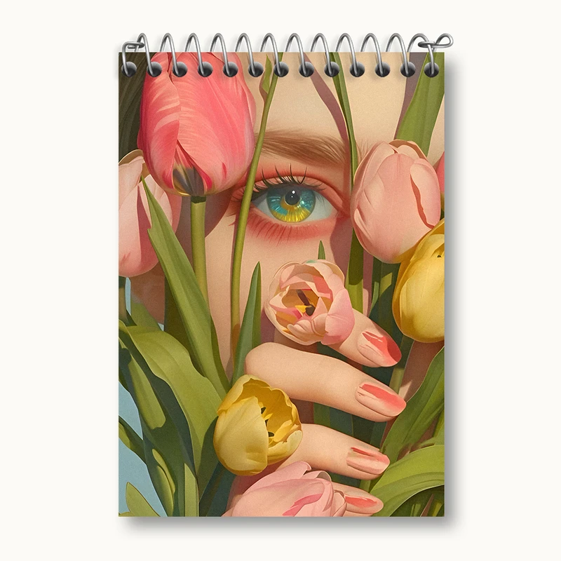 دفتر یادداشت 50 برگ خندالو طرح دخترانه کد N4640