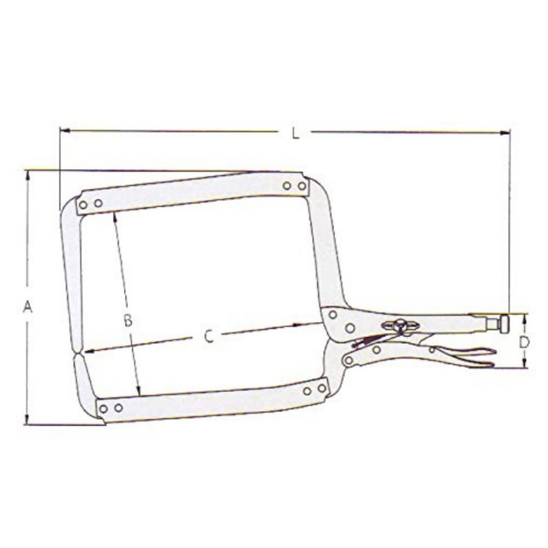 انبر قفلی اروین مدل DR  سایز 18 اینچ