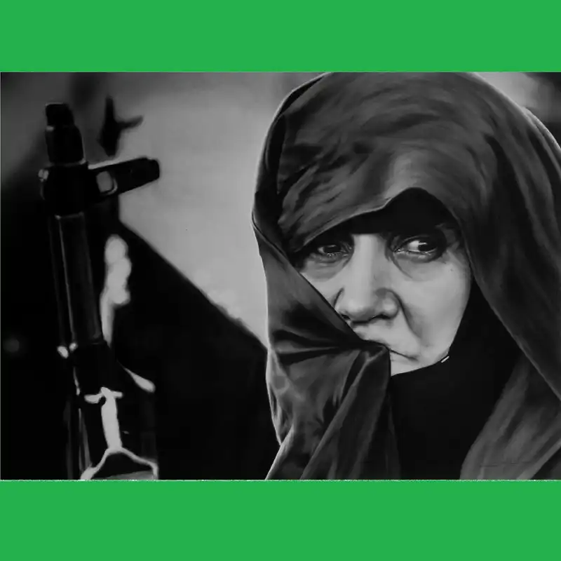 نقاشی سیاه قلم طرح مادر کد 140105