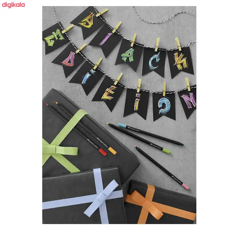 مداد رنگی 36 رنگ فابر کاستل مدل Black Edition