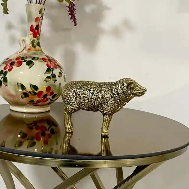 دکوری برنجی مدل گوسفند