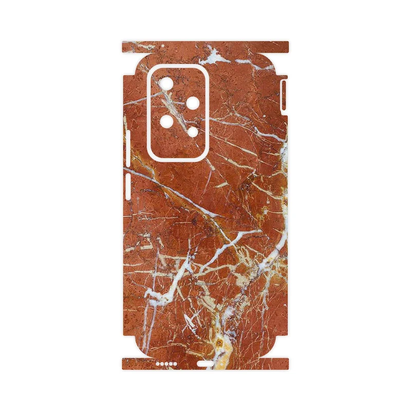 برچسب پوششی ماهوت مدل Red Marble-FullSkin مناسب برای گوشی موبایل آنر 200 Lite