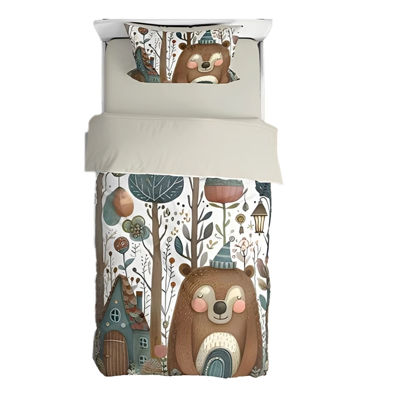 سرویس روتختی 1 نفر 4 تکه مدل عروسکی