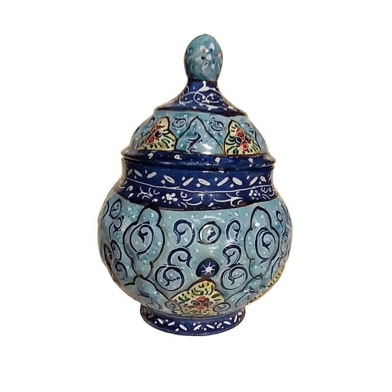 قندان میناکاری مدل گل کد A 0012