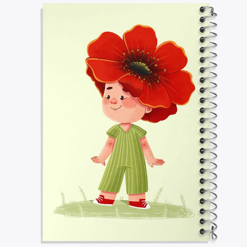 دفتر لیست خرید 50 برگ خندالو طرح دخترانه فانتزی کد 25729