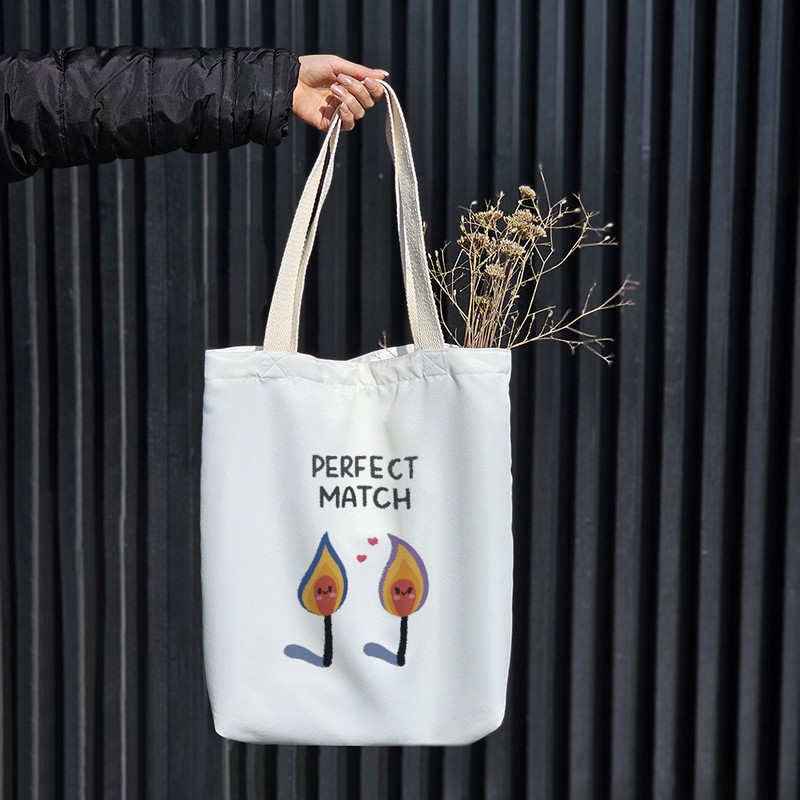 ساک خرید خندالو طرح چوب کبریت کد 10328