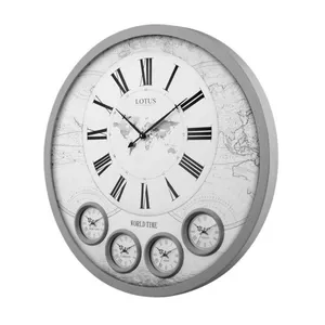 ساعت دیواری لوتوس مدل WT-90901-ELLA-GRAY