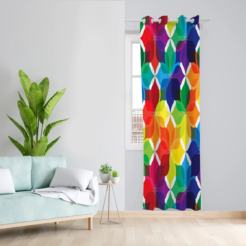 پرده مدل مخمل پانچی کد 1319 سایز 140x200 سانتی متر